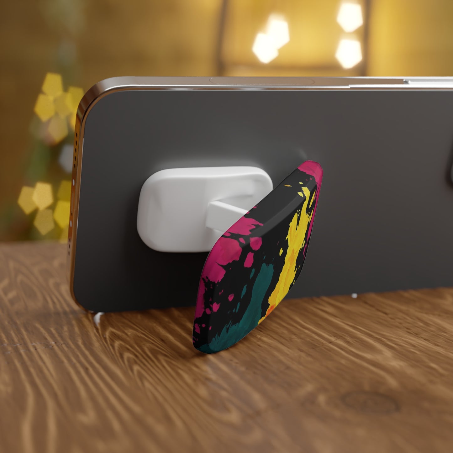 Abstract Splash Paint Phone Stand – Colorful Grip & Kickstand for iPhone & Samsung
