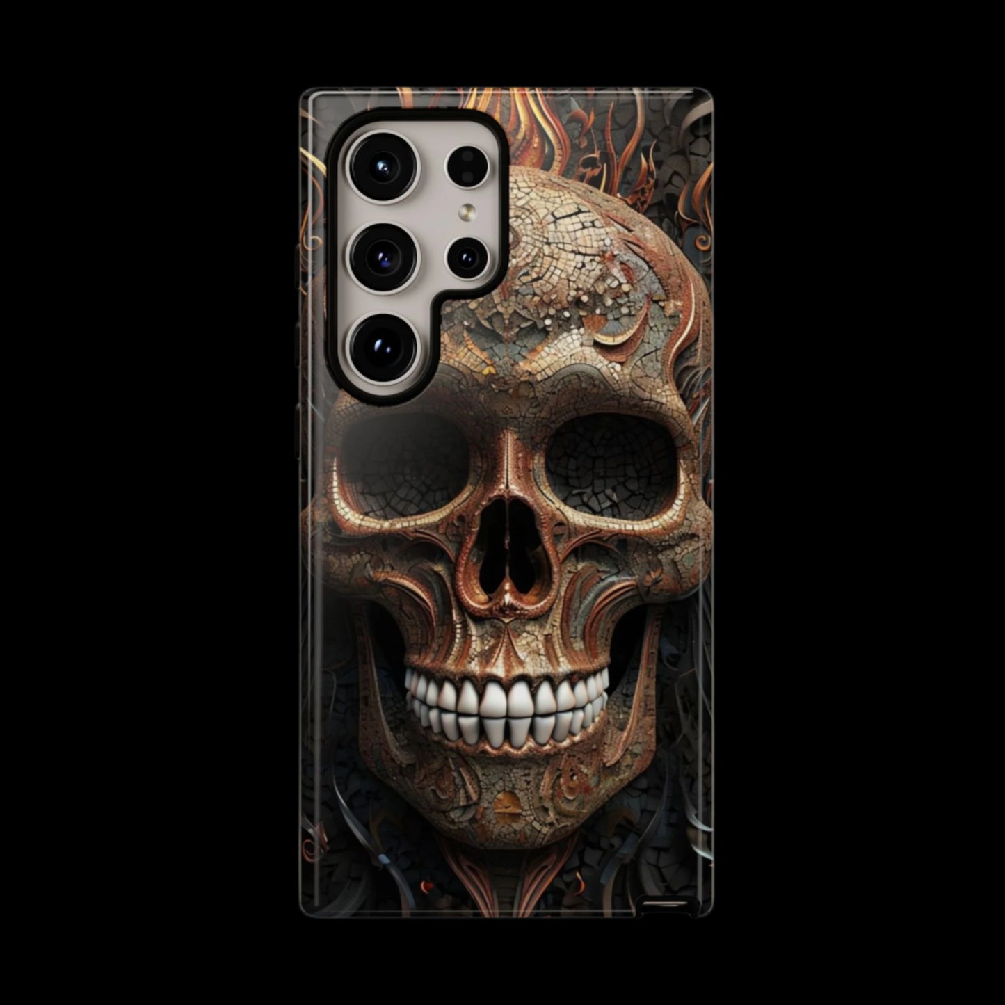 Phone Case Skull Armor – Dark Gothic Horror Cover for Metalheads