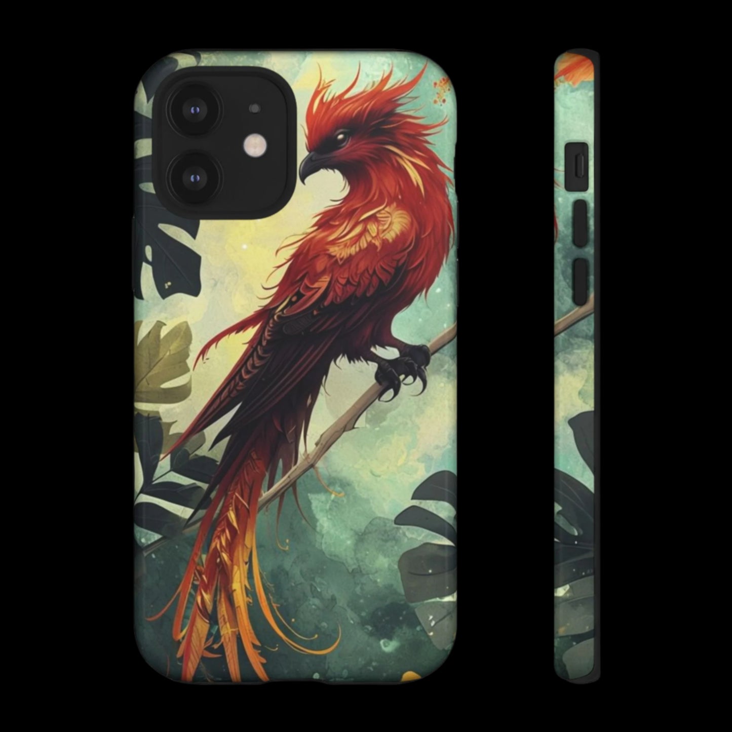 Phone Case Red Phoenix – Mythical Bird Design Symbolizing Rebirth and Strength