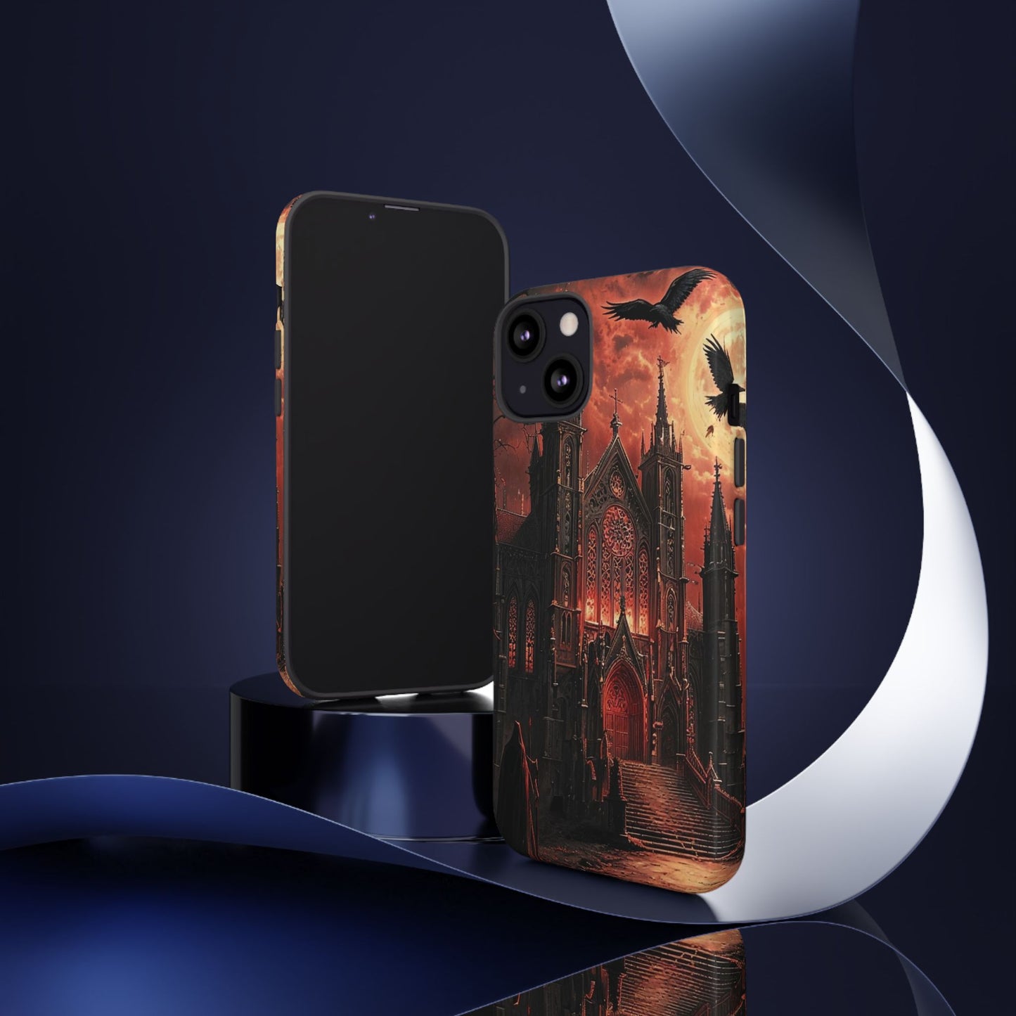 Phone Case Gothic Cathedral - Dark Fantasy Art Cover- Mysterious Gothic Architecture Design