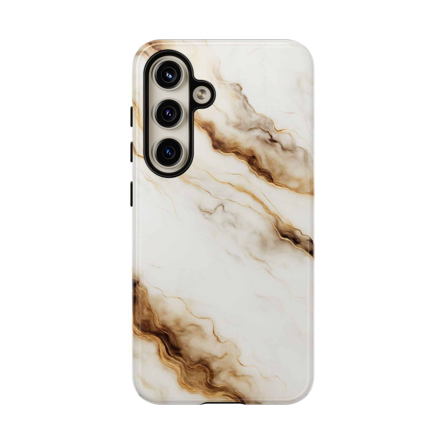 Phone Case Marble – Elegant Luxury Phone Cover, Sleek Design, Brown Beige Marble Pattern
