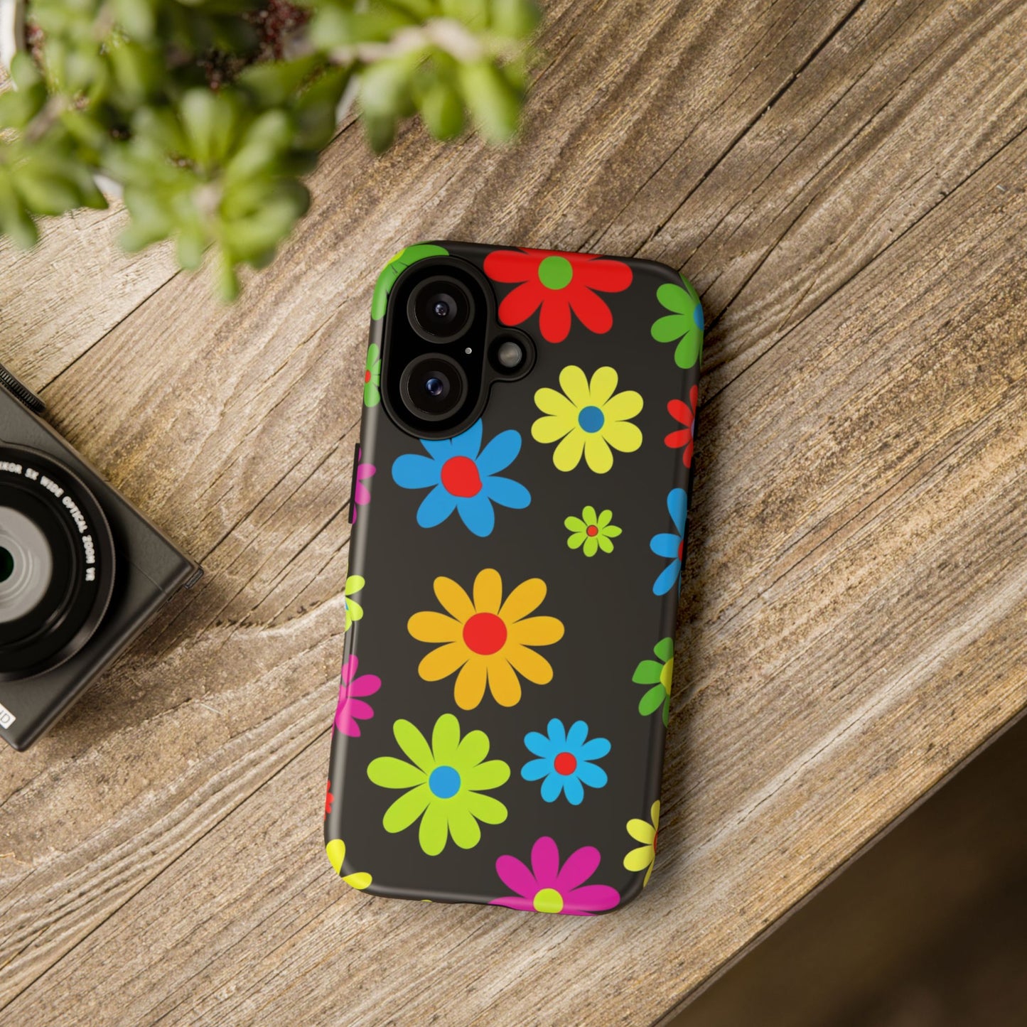 Phone Case Colorful Daisy – Cute Floral Cover - Aesthetic Multicolor Flower Case
