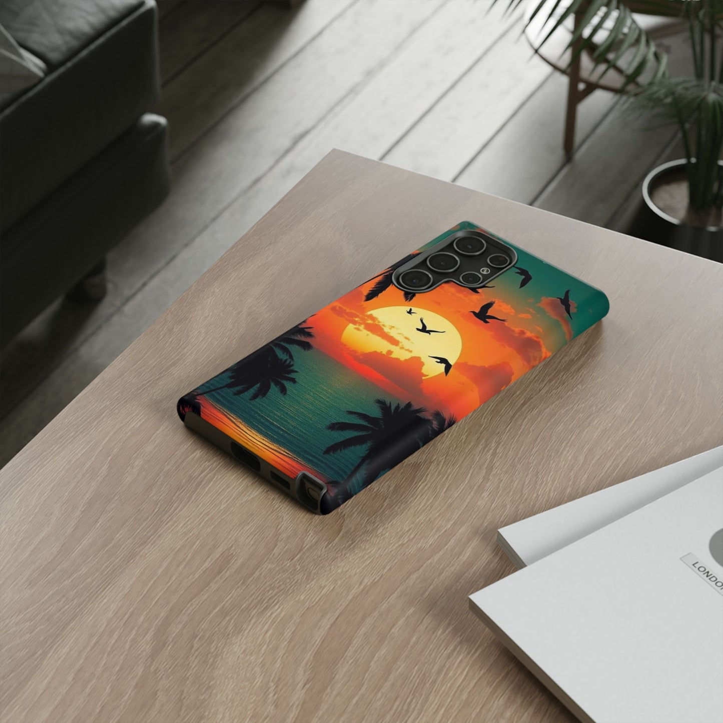 Phone Case Tropical Sunset - Beach Vibes - Aesthetic Summer Case Gift