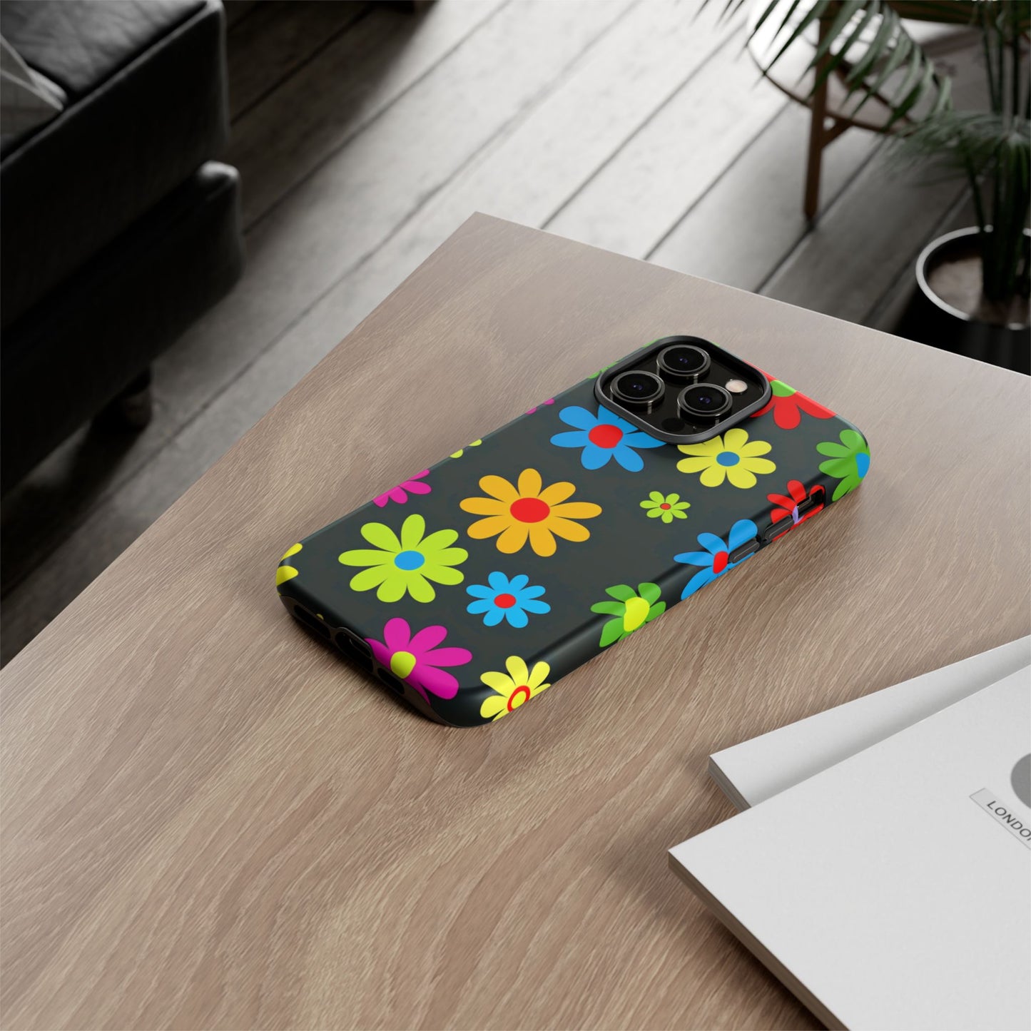 Phone Case Colorful Daisy – Cute Floral Cover - Aesthetic Multicolor Flower Case