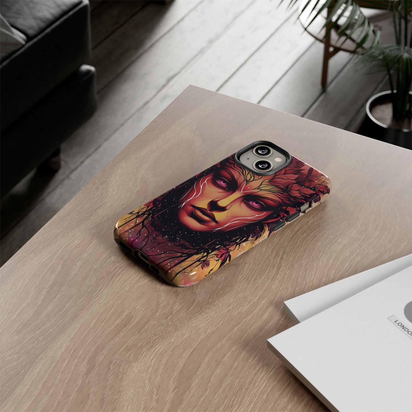 Phone Case Fantasy Art – Mystical Nature Goddess Design