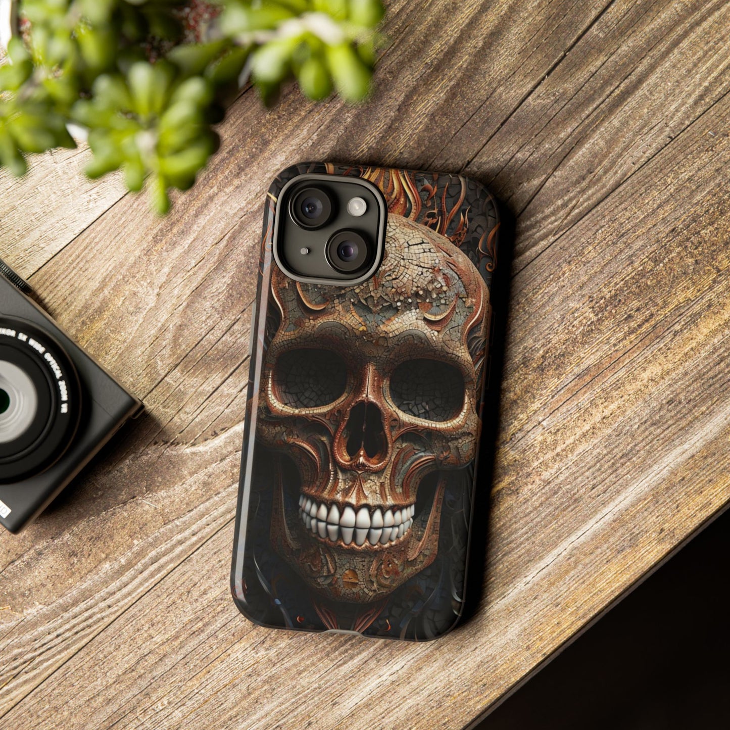 Phone Case Skull Armor – Dark Gothic Horror Cover for Metalheads