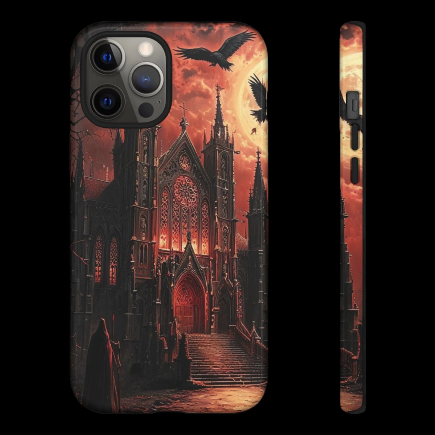Phone Case Gothic Cathedral - Dark Fantasy Art Cover- Mysterious Gothic Architecture Design