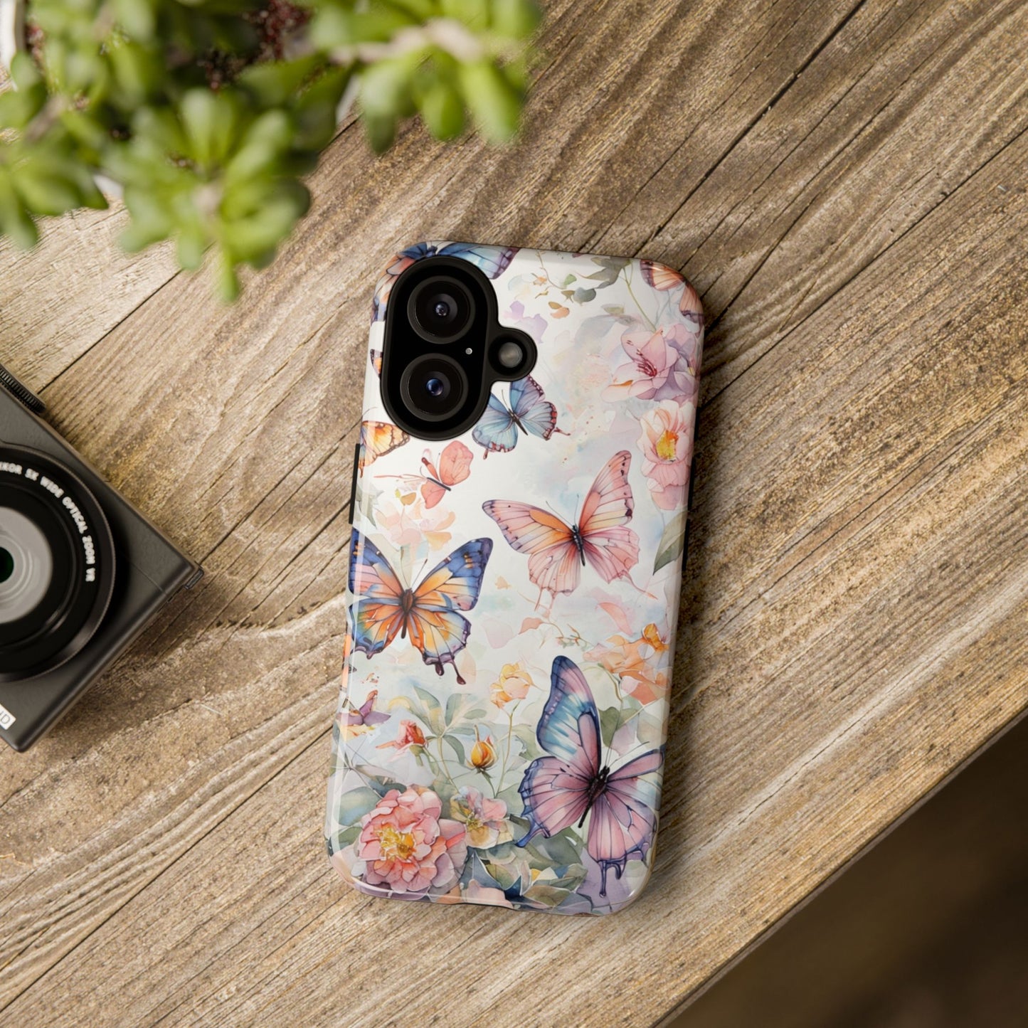 Phone Case Butterfly – Aesthetic Cute Floral Cover - Soft Pastel Butterfly Case