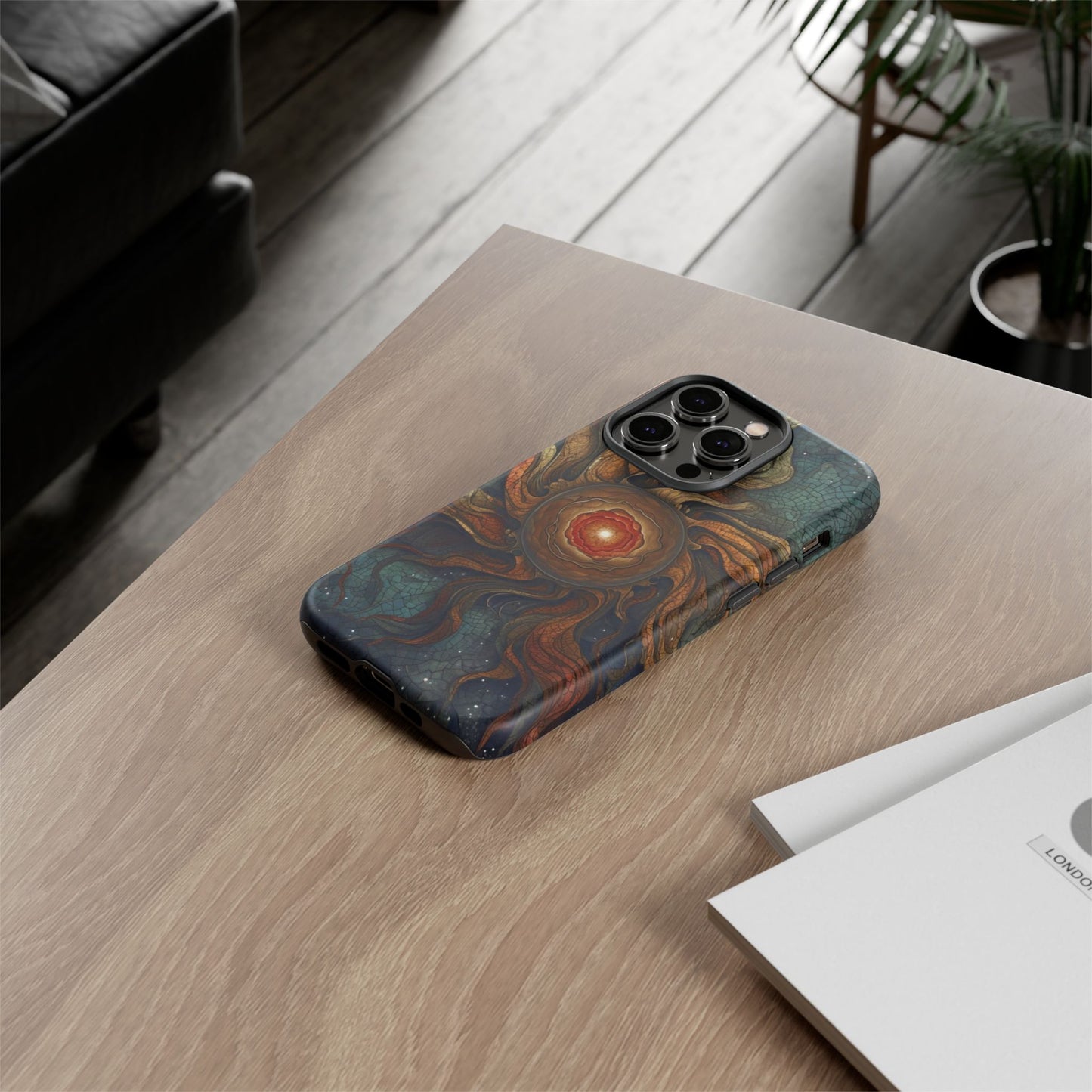 Phone Case Sun Core Galaxy – Abstract Cosmic Art Design