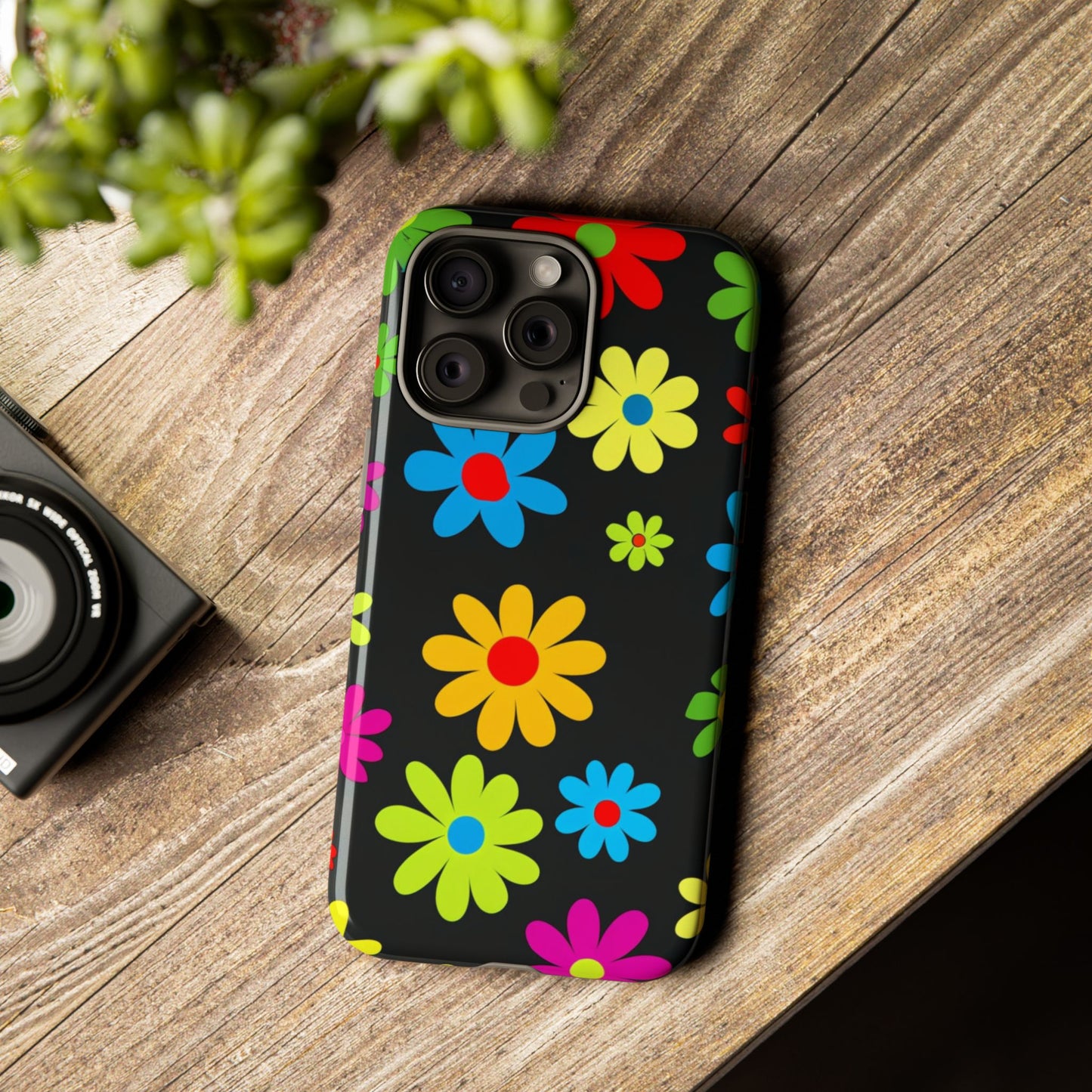 Phone Case Colorful Daisy – Cute Floral Cover - Aesthetic Multicolor Flower Case
