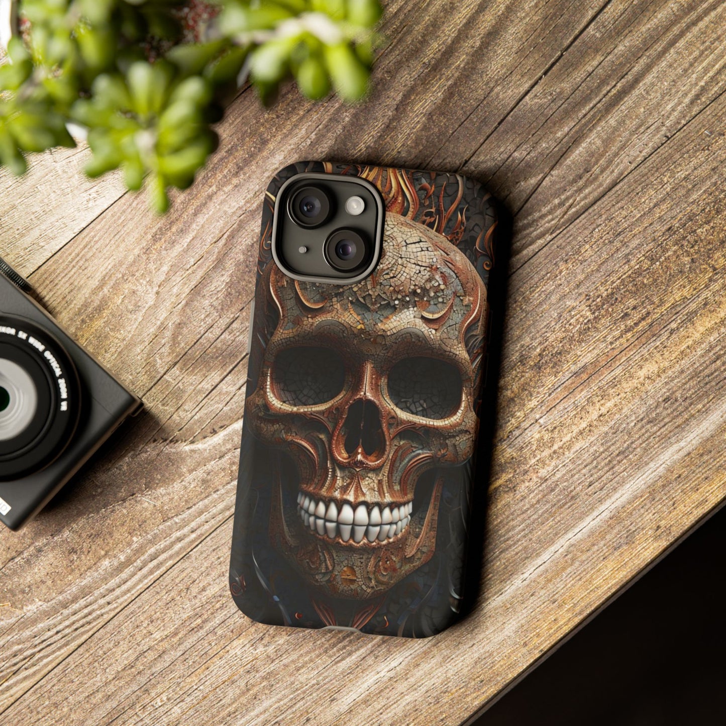 Phone Case Skull Armor – Dark Gothic Horror Cover for Metalheads