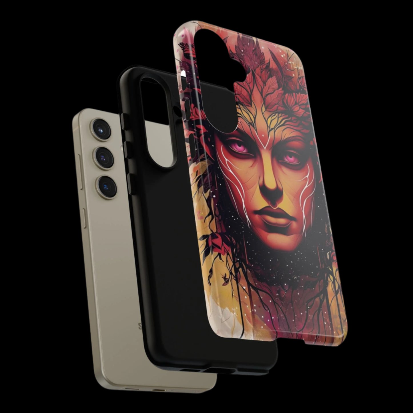 Phone Case Fantasy Art – Mystical Nature Goddess Design