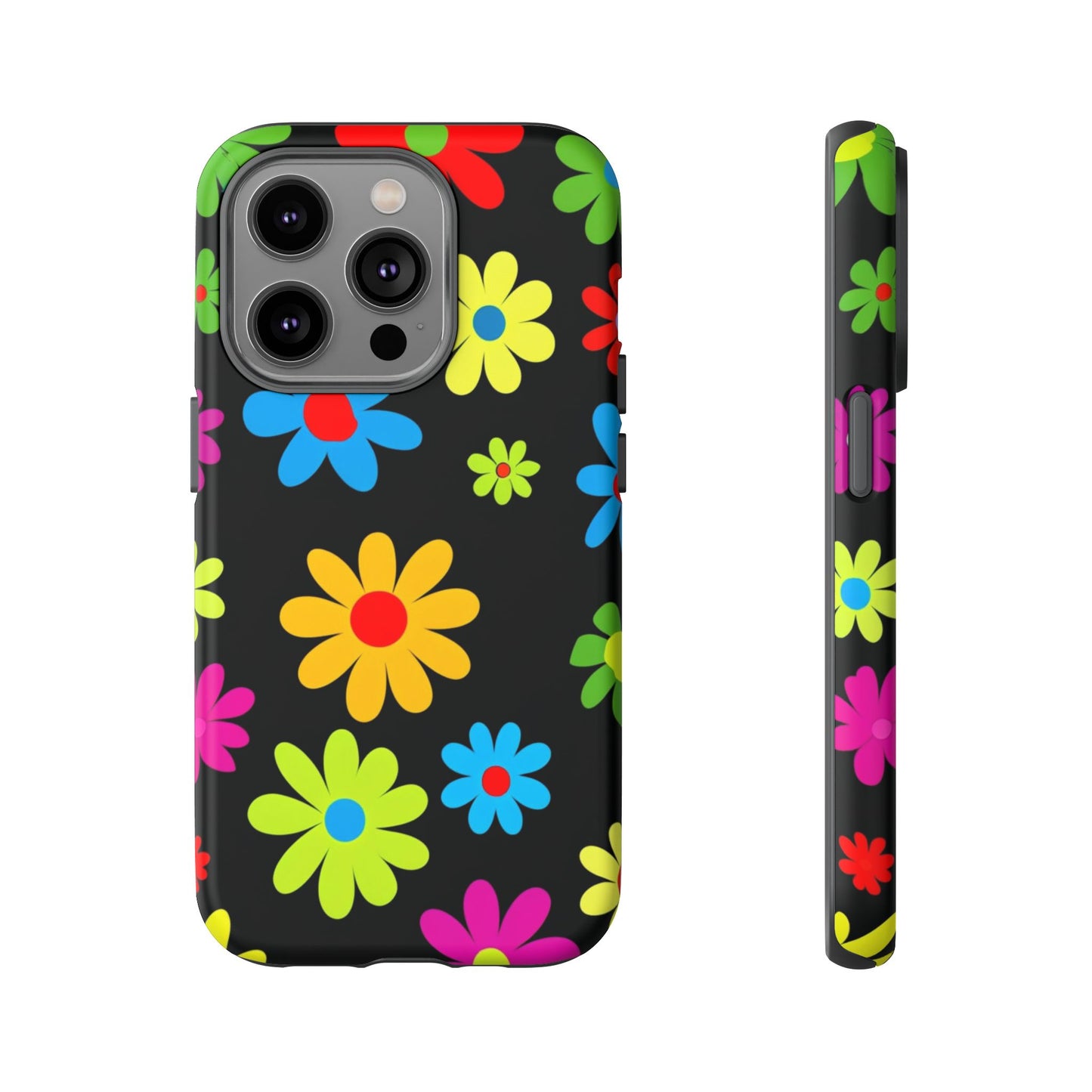 Phone Case Colorful Daisy – Cute Floral Cover - Aesthetic Multicolor Flower Case