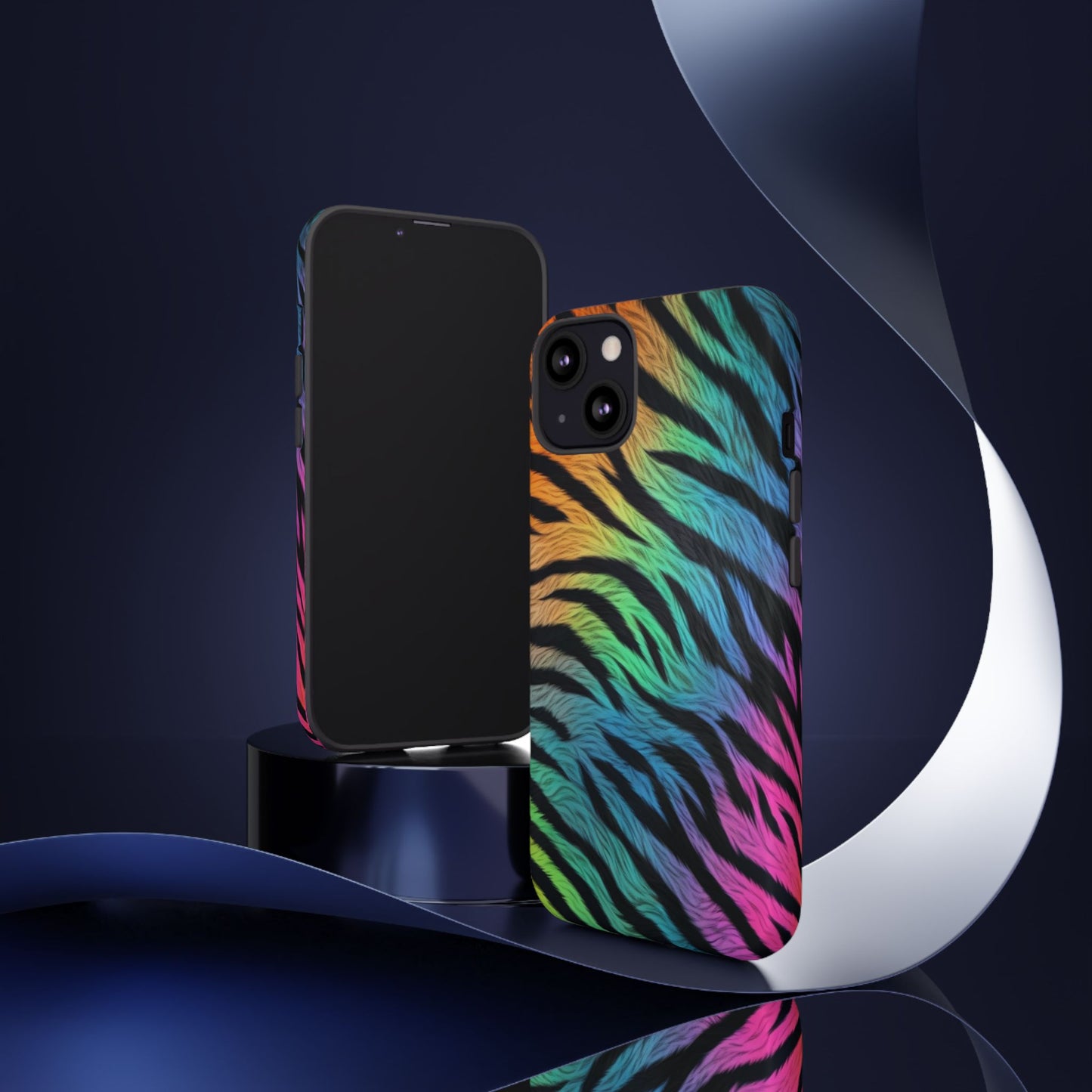 Rainbow Zebra iPhone Case – Colorful Animal Pattern Protective Cover