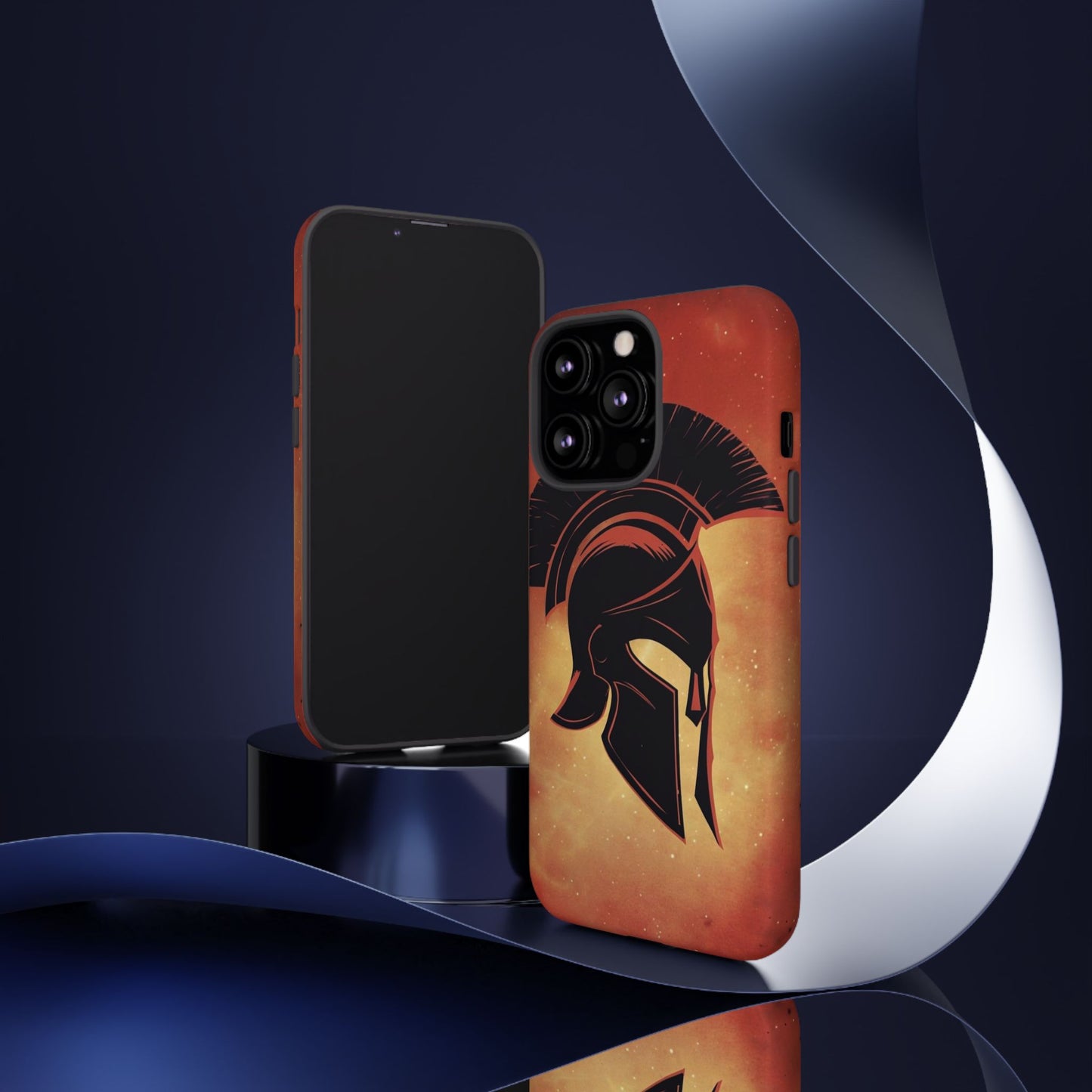 Spartan Warrior Phone Case – Durable Protective Cover with Ancient Helmet Design