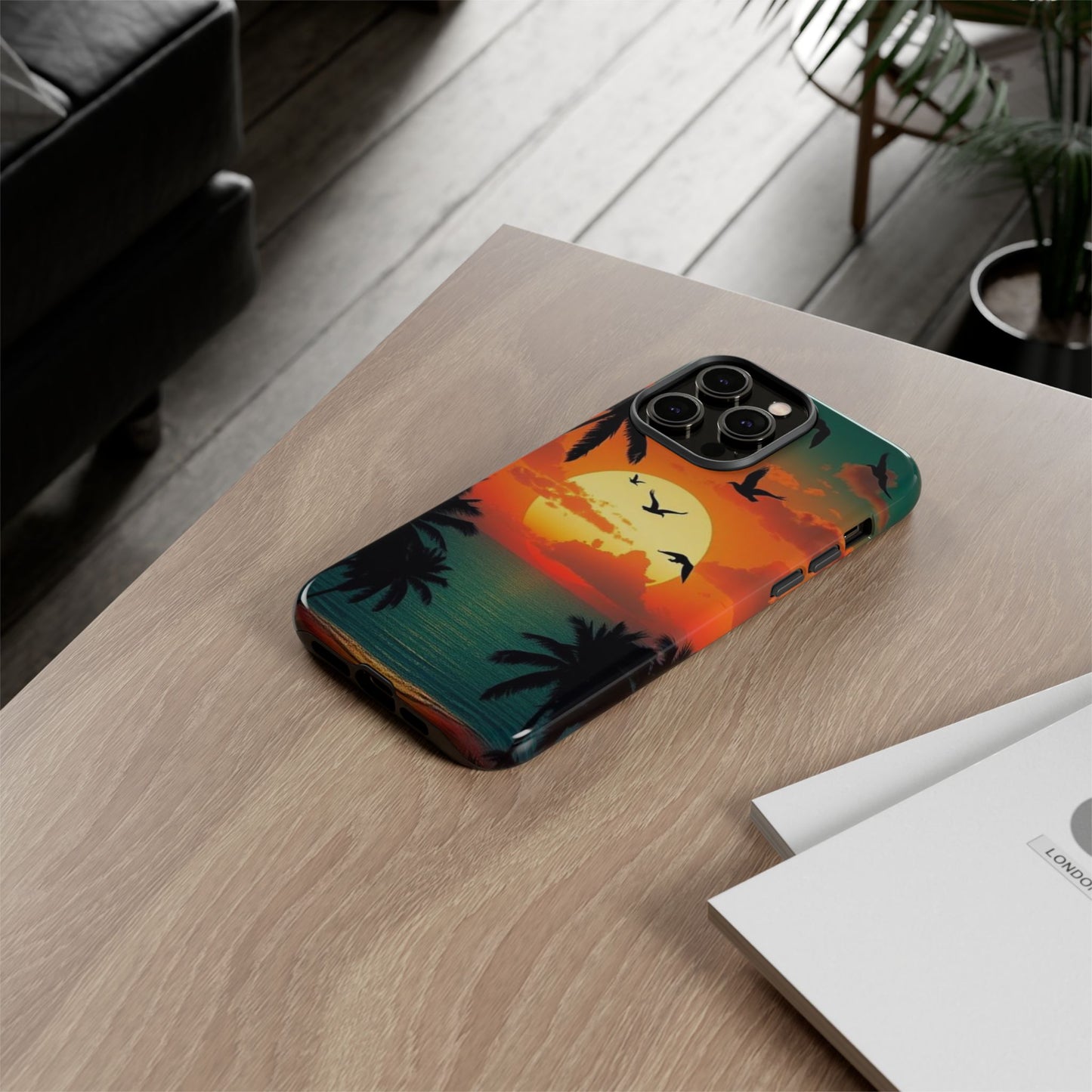 Phone Case Tropical Sunset - Beach Vibes - Aesthetic Summer Case Gift