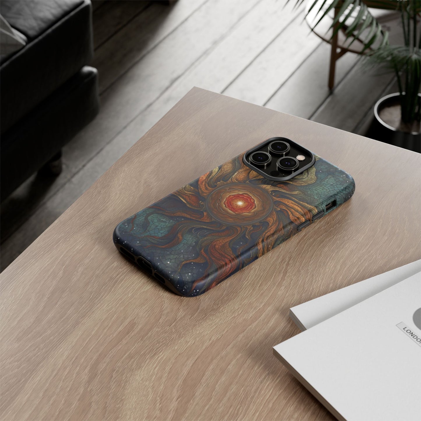 Phone Case Sun Core Galaxy – Abstract Cosmic Art Design