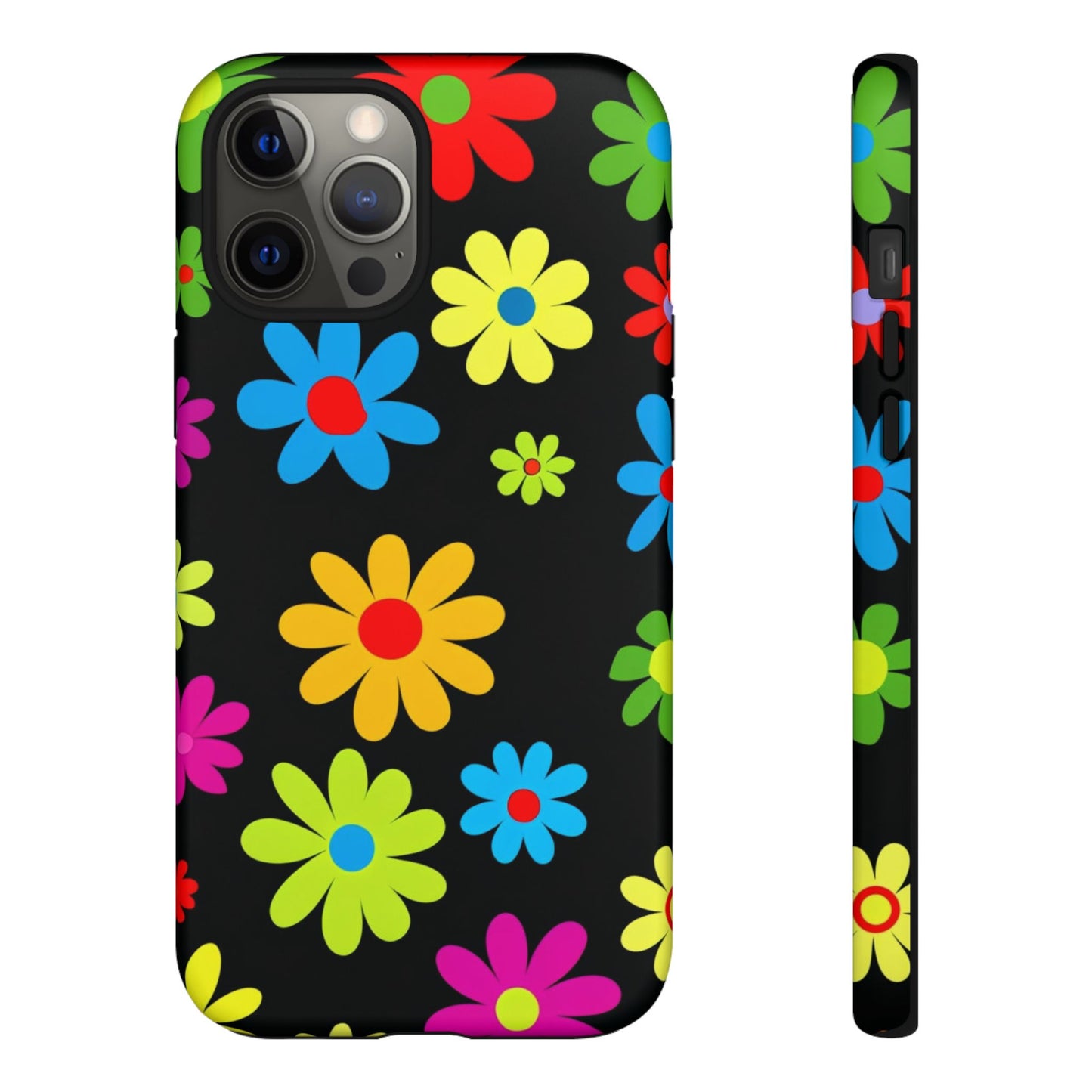 Phone Case Colorful Daisy – Cute Floral Cover - Aesthetic Multicolor Flower Case