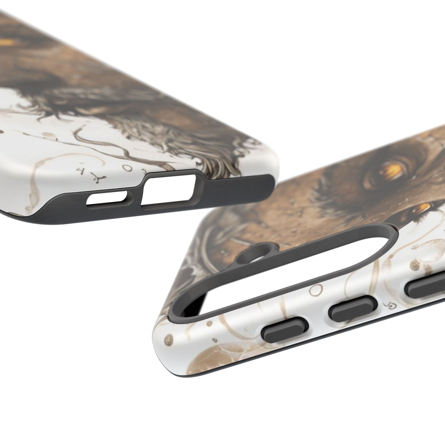 Phone Case Mystical Deity Portrait with Powerful Serene Expression and Ethereal Hues
