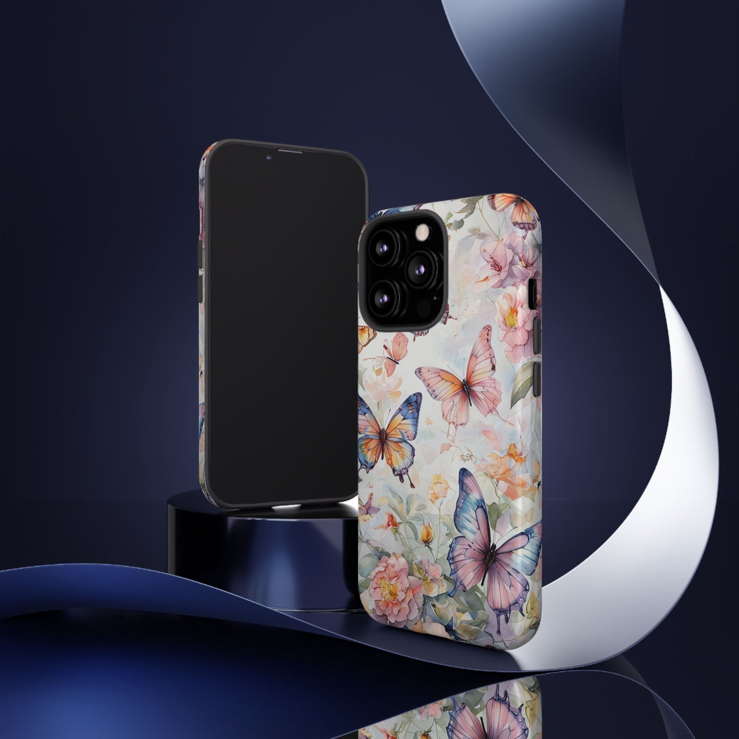 Phone Case Butterfly – Aesthetic Cute Floral Cover - Soft Pastel Butterfly Case