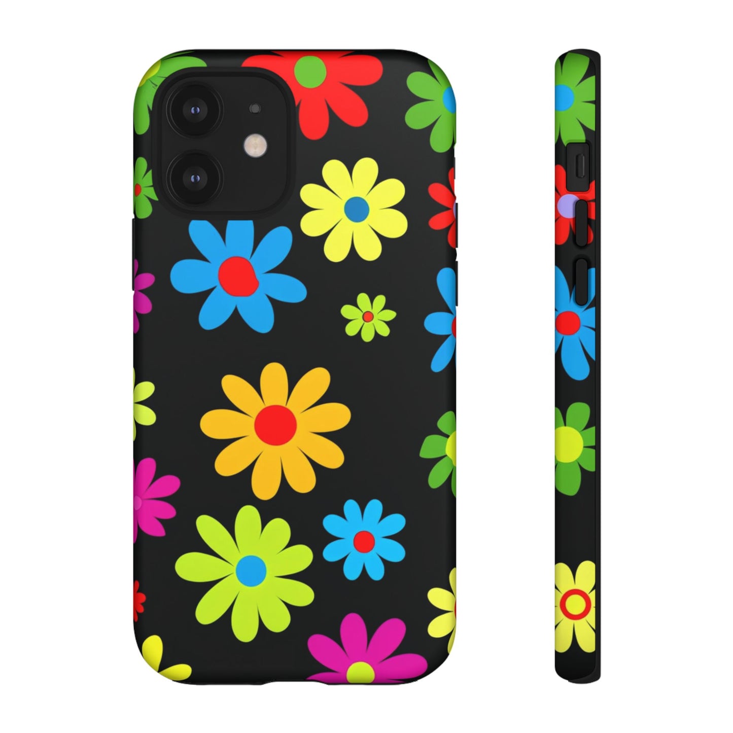 Phone Case Colorful Daisy – Cute Floral Cover - Aesthetic Multicolor Flower Case