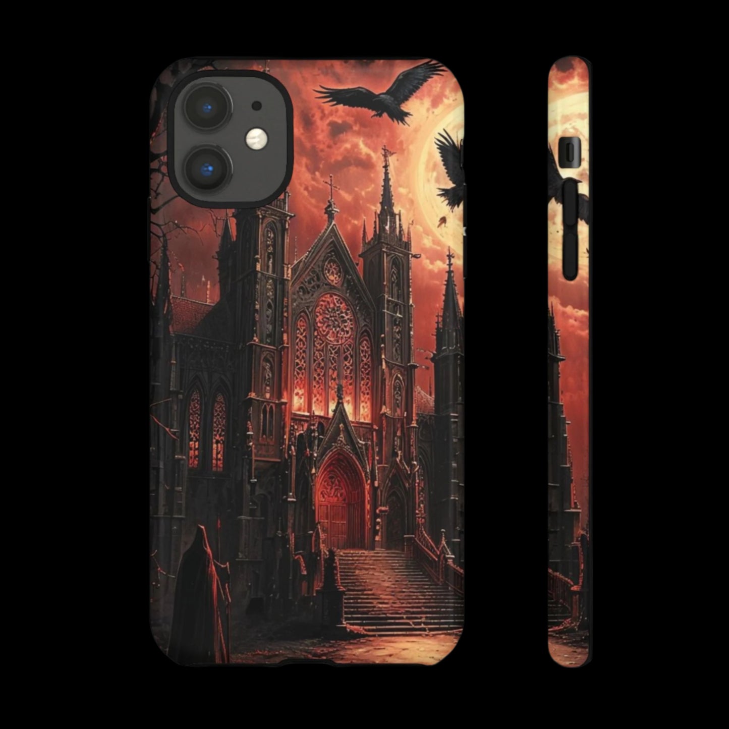 Phone Case Gothic Cathedral - Dark Fantasy Art Cover- Mysterious Gothic Architecture Design