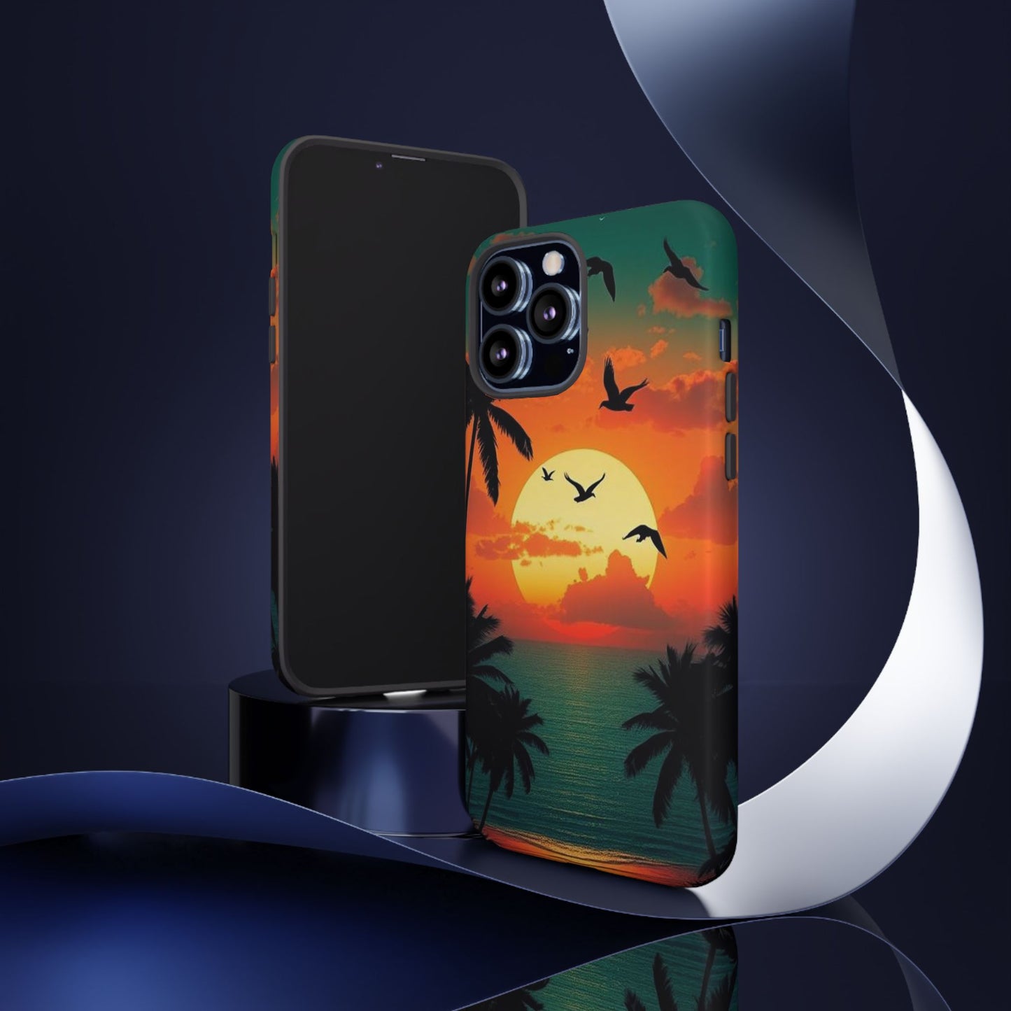 Phone Case Tropical Sunset - Beach Vibes - Aesthetic Summer Case Gift