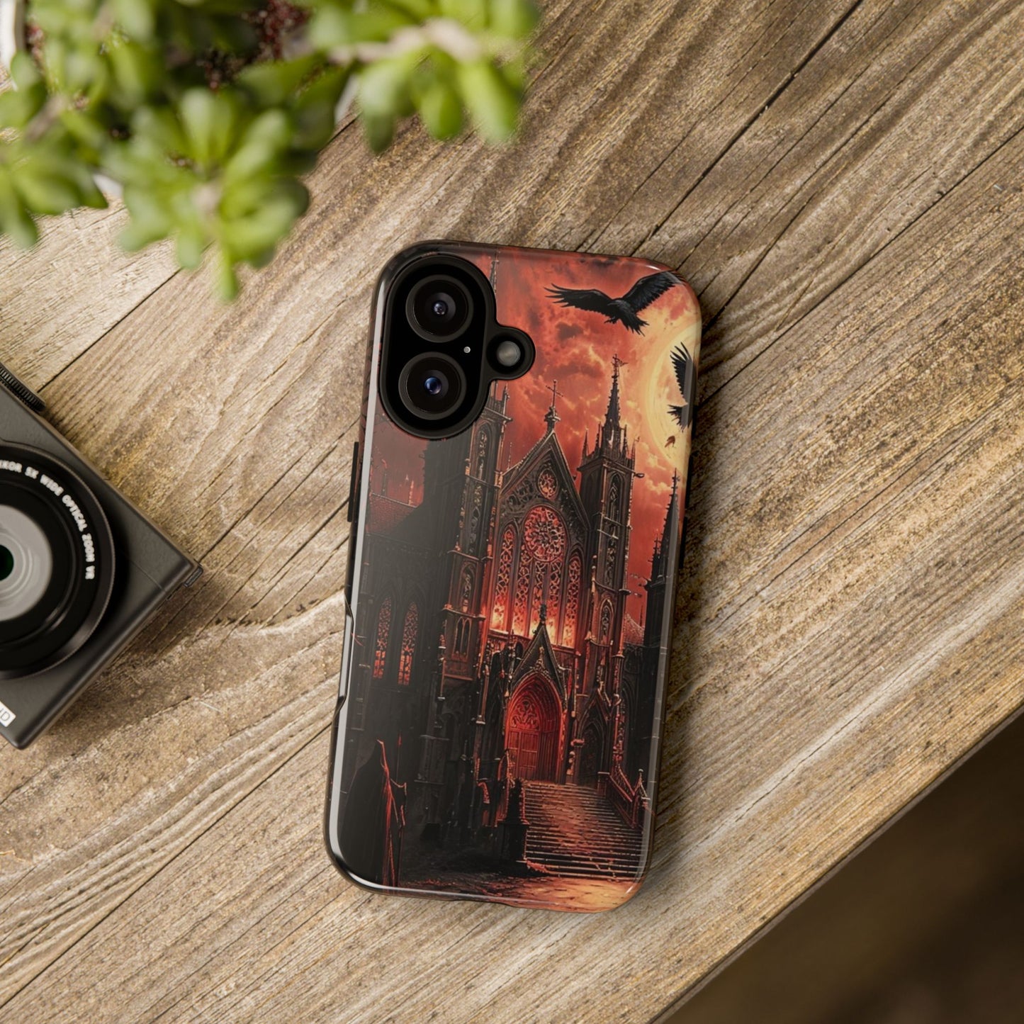 Phone Case Gothic Cathedral - Dark Fantasy Art Cover- Mysterious Gothic Architecture Design