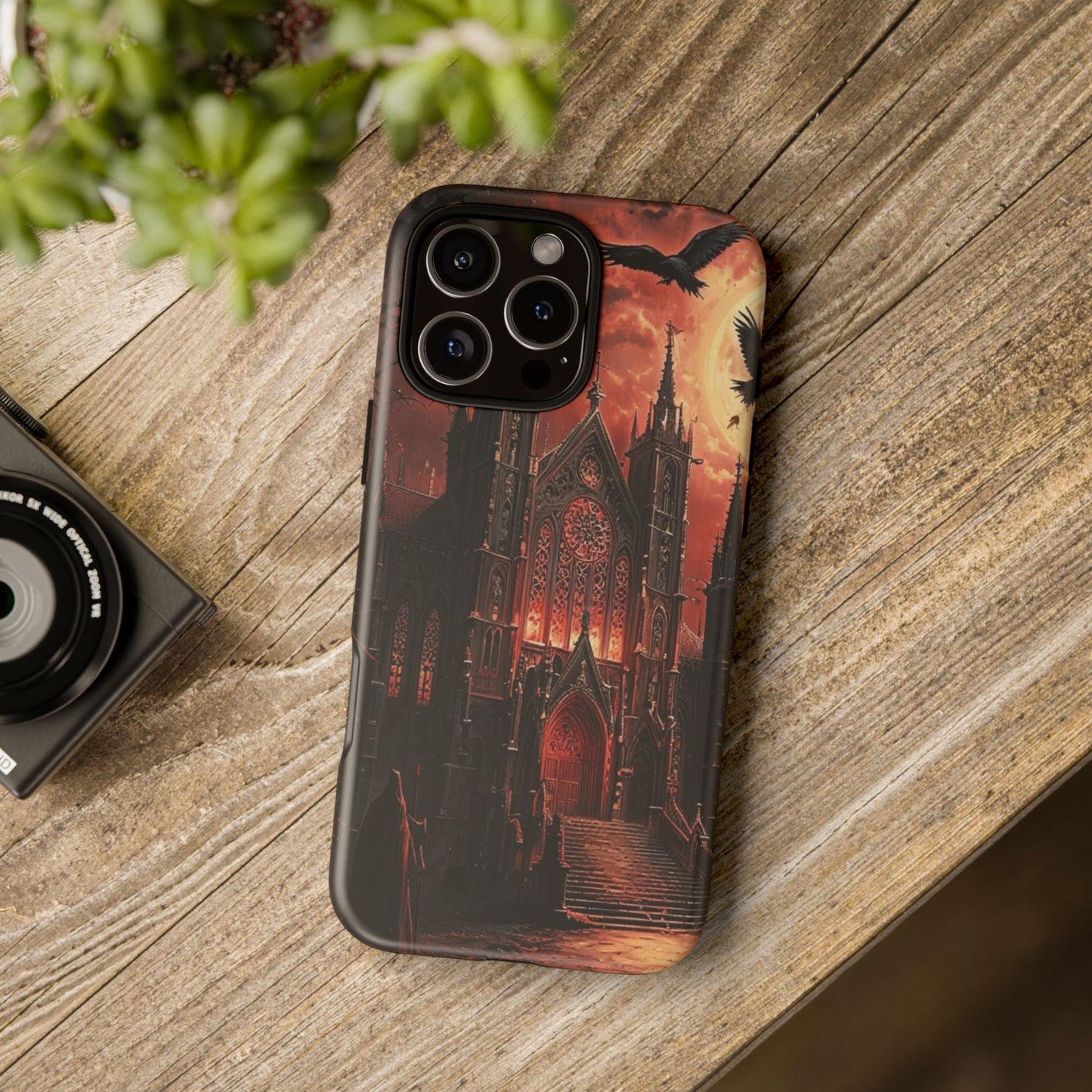 Phone Case Gothic Cathedral - Dark Fantasy Art Cover- Mysterious Gothic Architecture Design