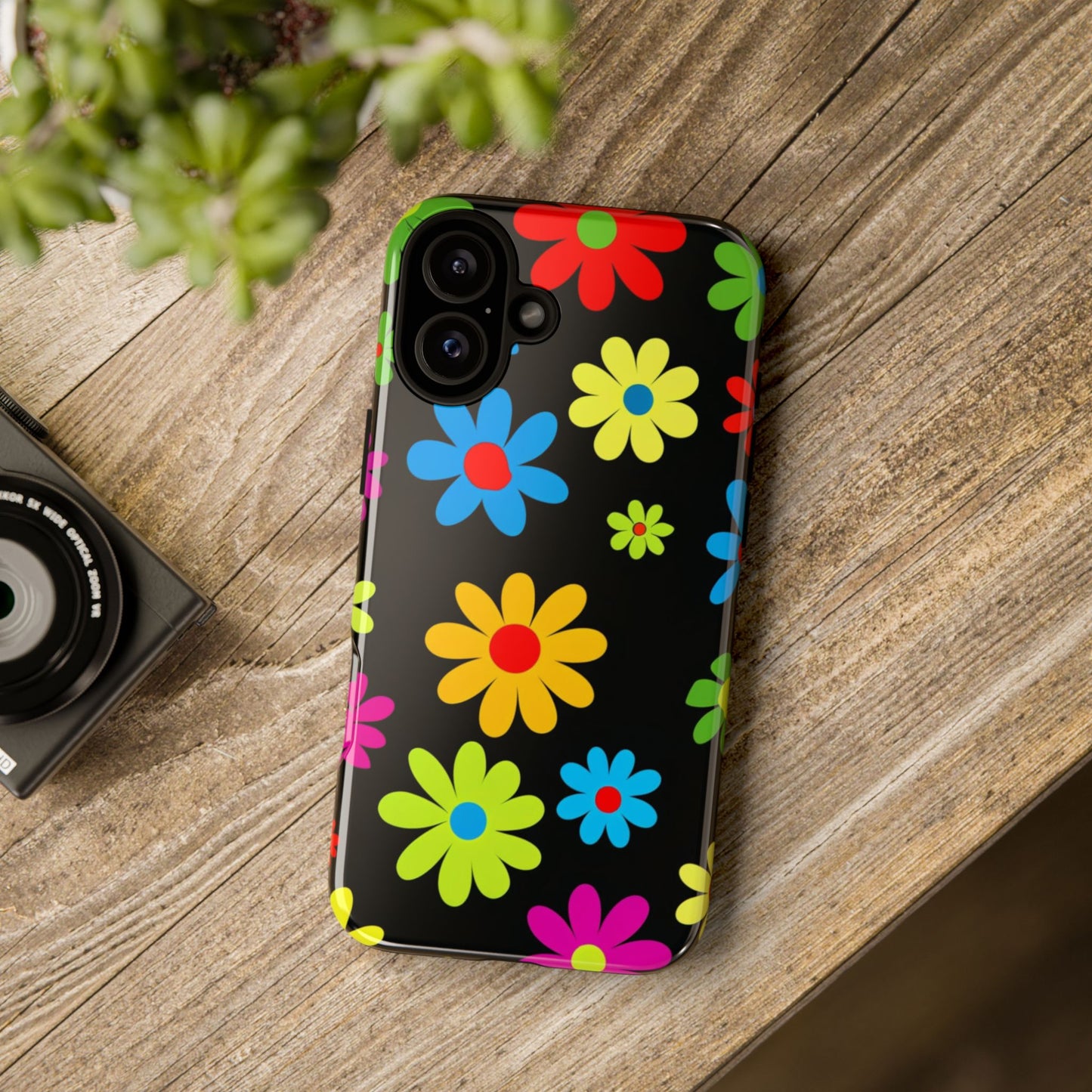 Phone Case Colorful Daisy – Cute Floral Cover - Aesthetic Multicolor Flower Case