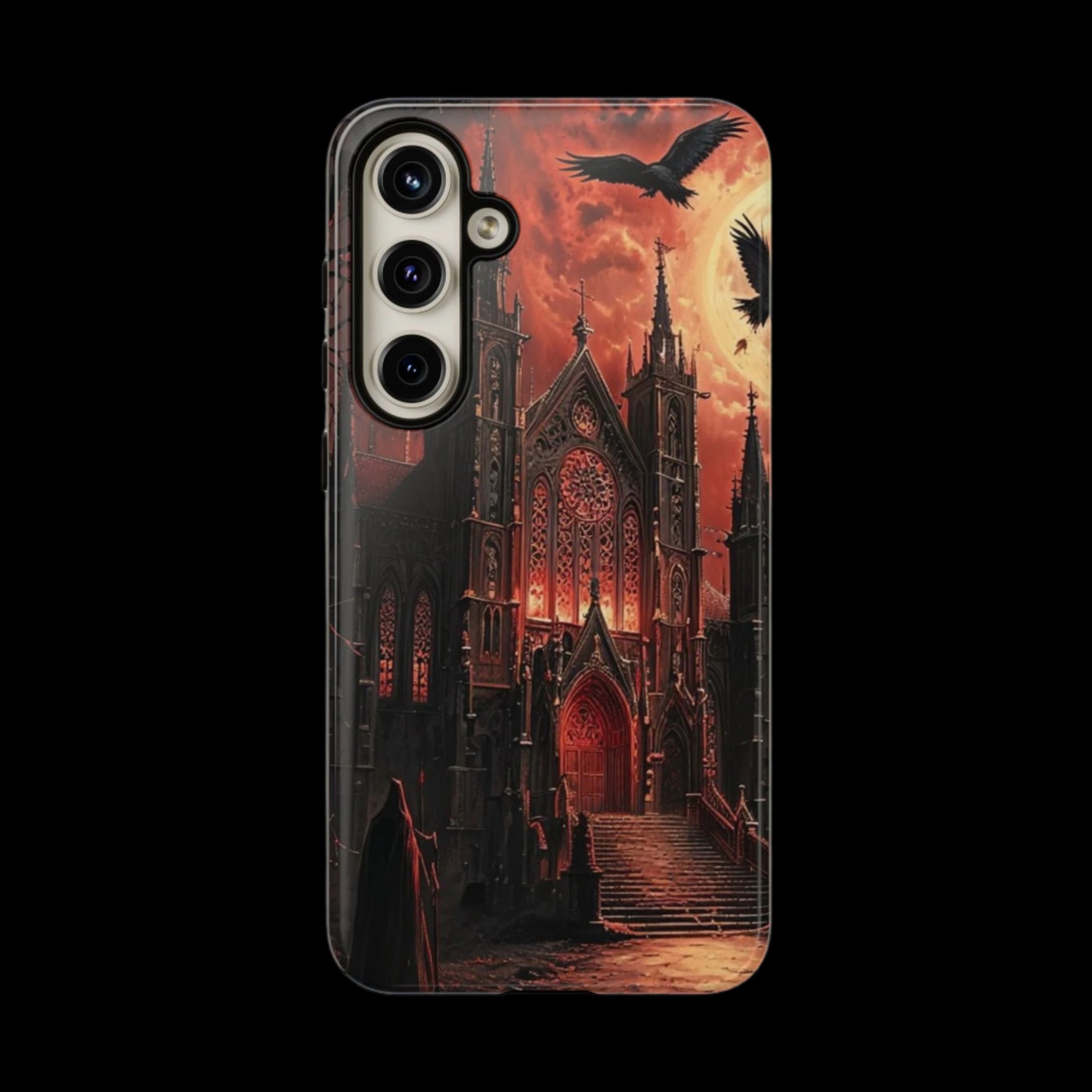 Phone Case Gothic Cathedral - Dark Fantasy Art Cover- Mysterious Gothic Architecture Design