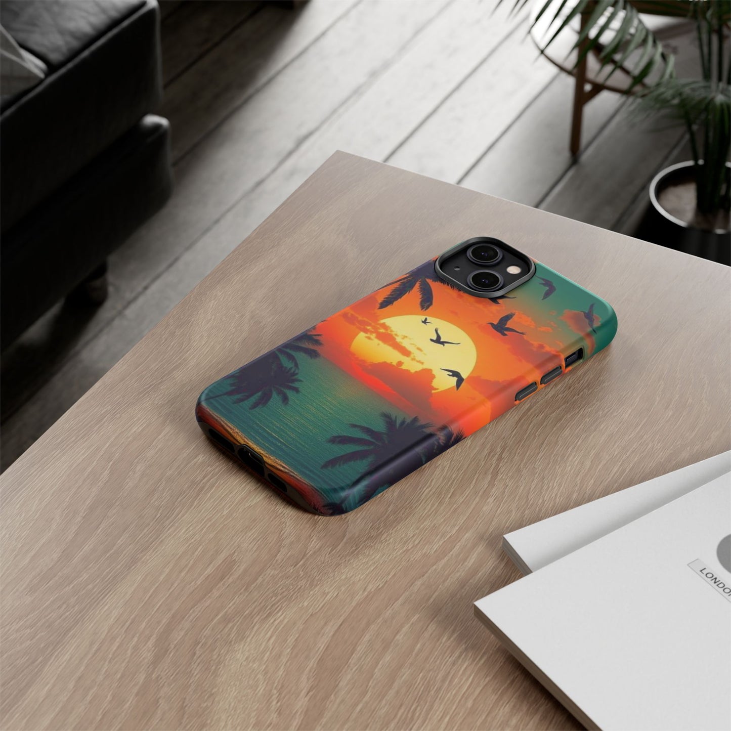Phone Case Tropical Sunset - Beach Vibes - Aesthetic Summer Case Gift