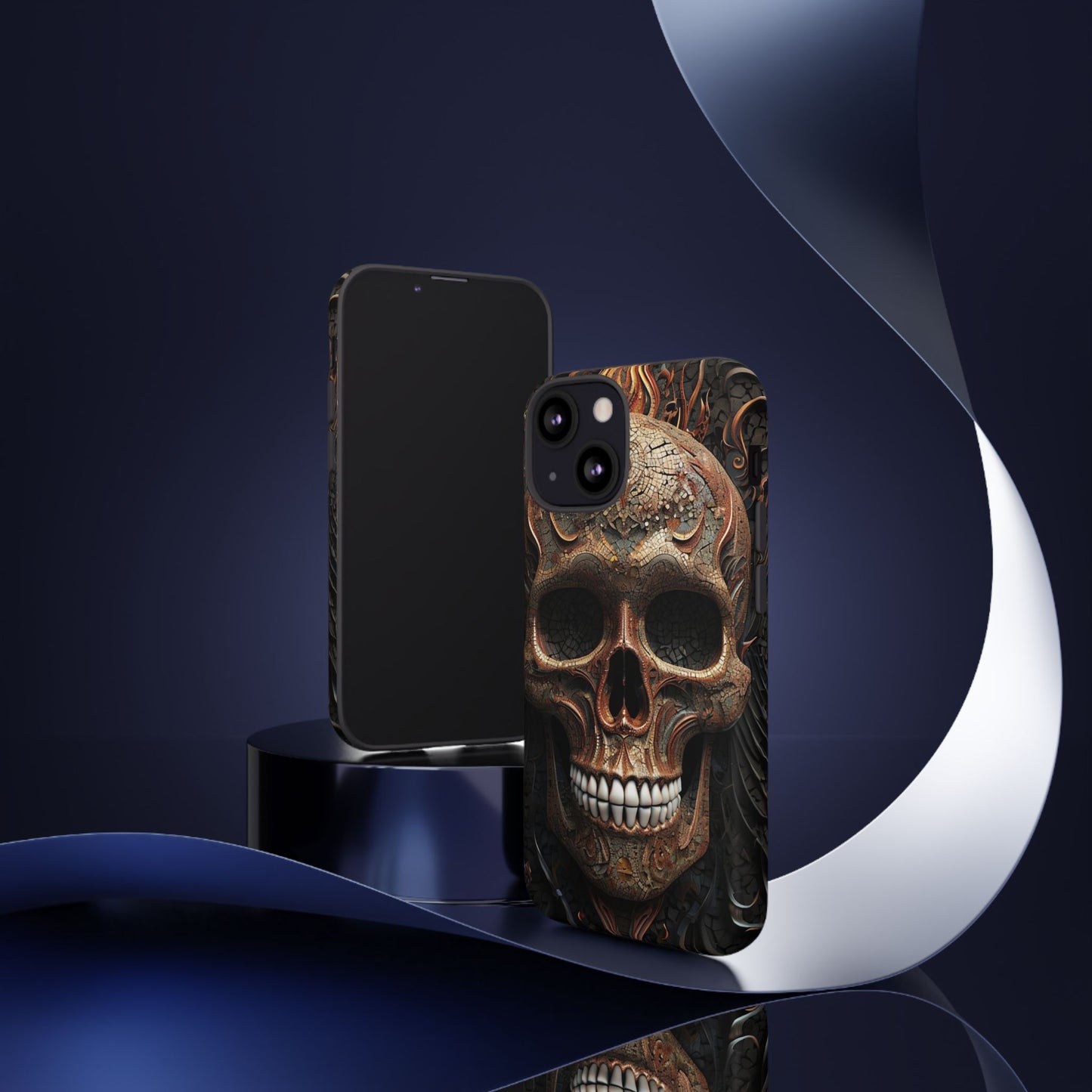 Phone Case Skull Armor – Dark Gothic Horror Cover for Metalheads
