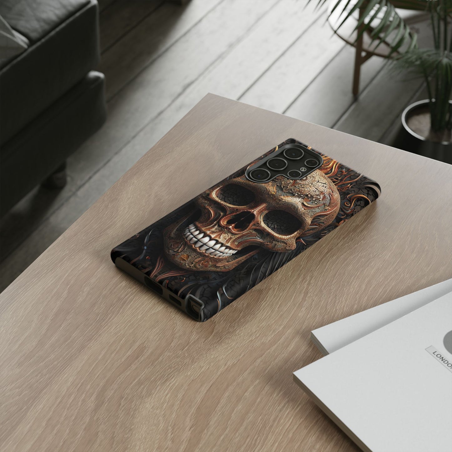 Phone Case Skull Armor – Dark Gothic Horror Cover for Metalheads