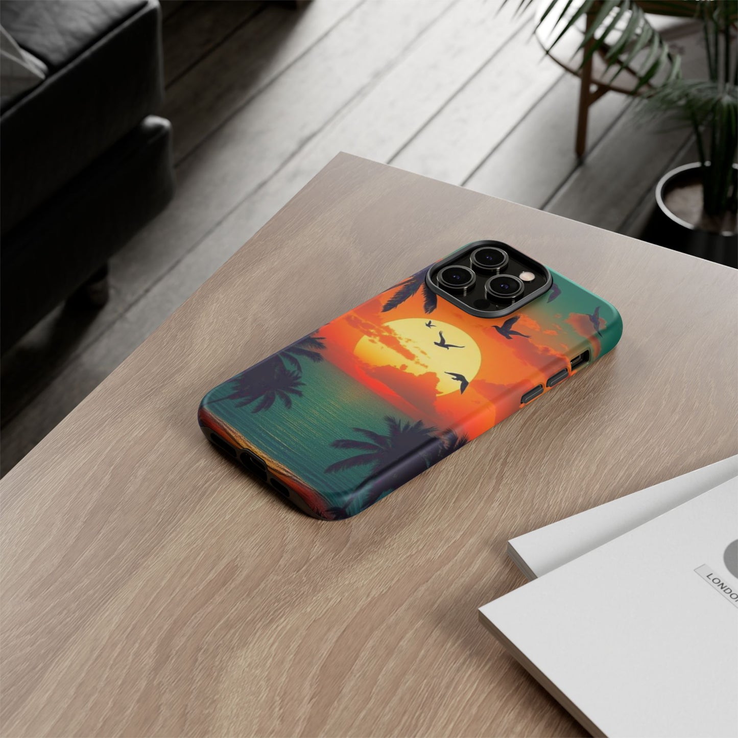 Phone Case Tropical Sunset - Beach Vibes - Aesthetic Summer Case Gift