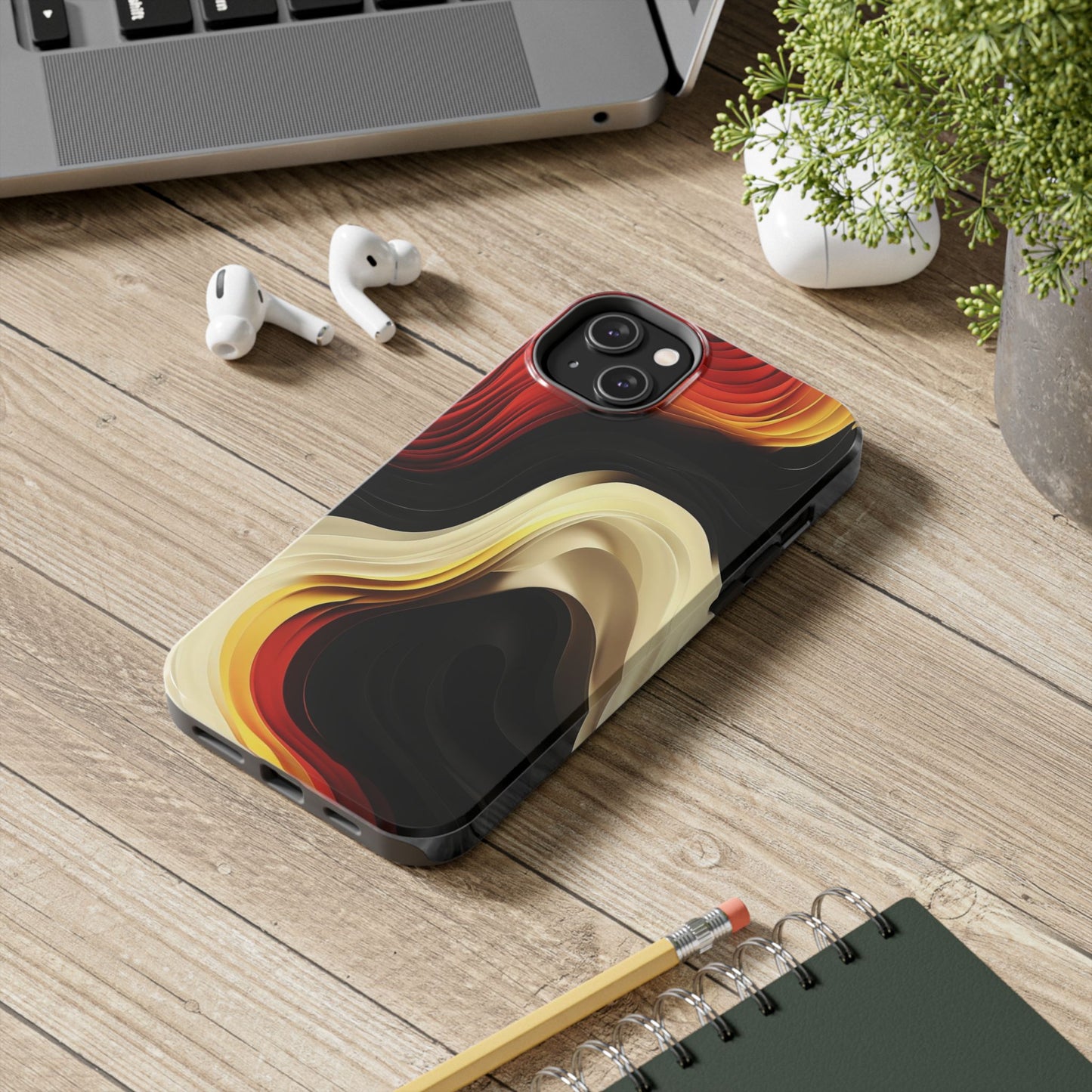 Phone Case Flow Abstract Tough – Shockproof 2-Piece Cover for iPhone & Samsung