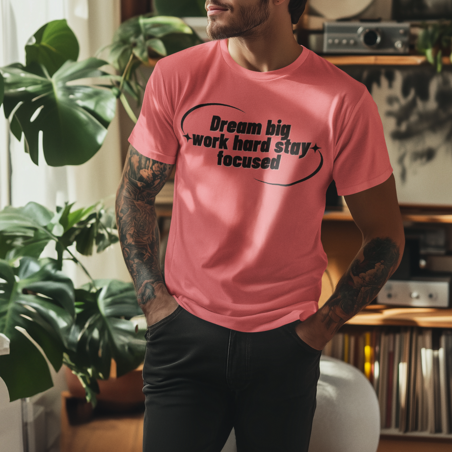 Shirt "Dream Big Work Hard Stay Focus"- Inspirational – Empowering Tee