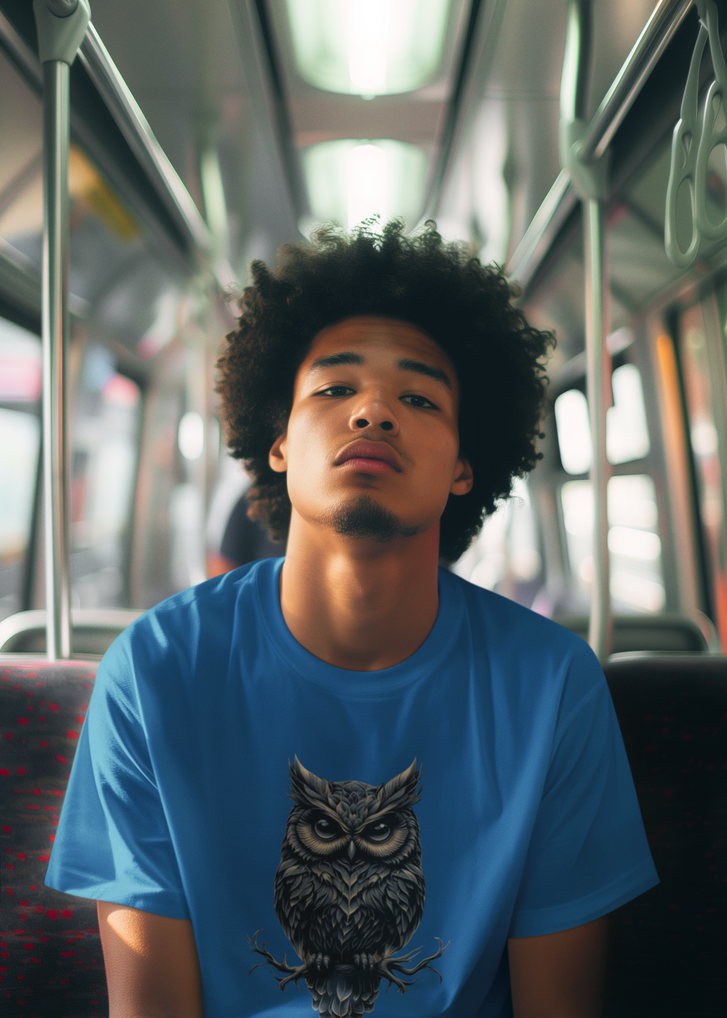 Shirt "Owl" – Minimal Graphic Tee for Nature & Wildlife Lovers