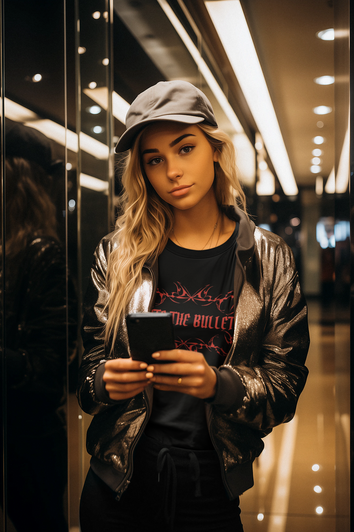Shirt "Bite The Bullet" – Bold Graphic Tee for Risk-Takers & Rebels