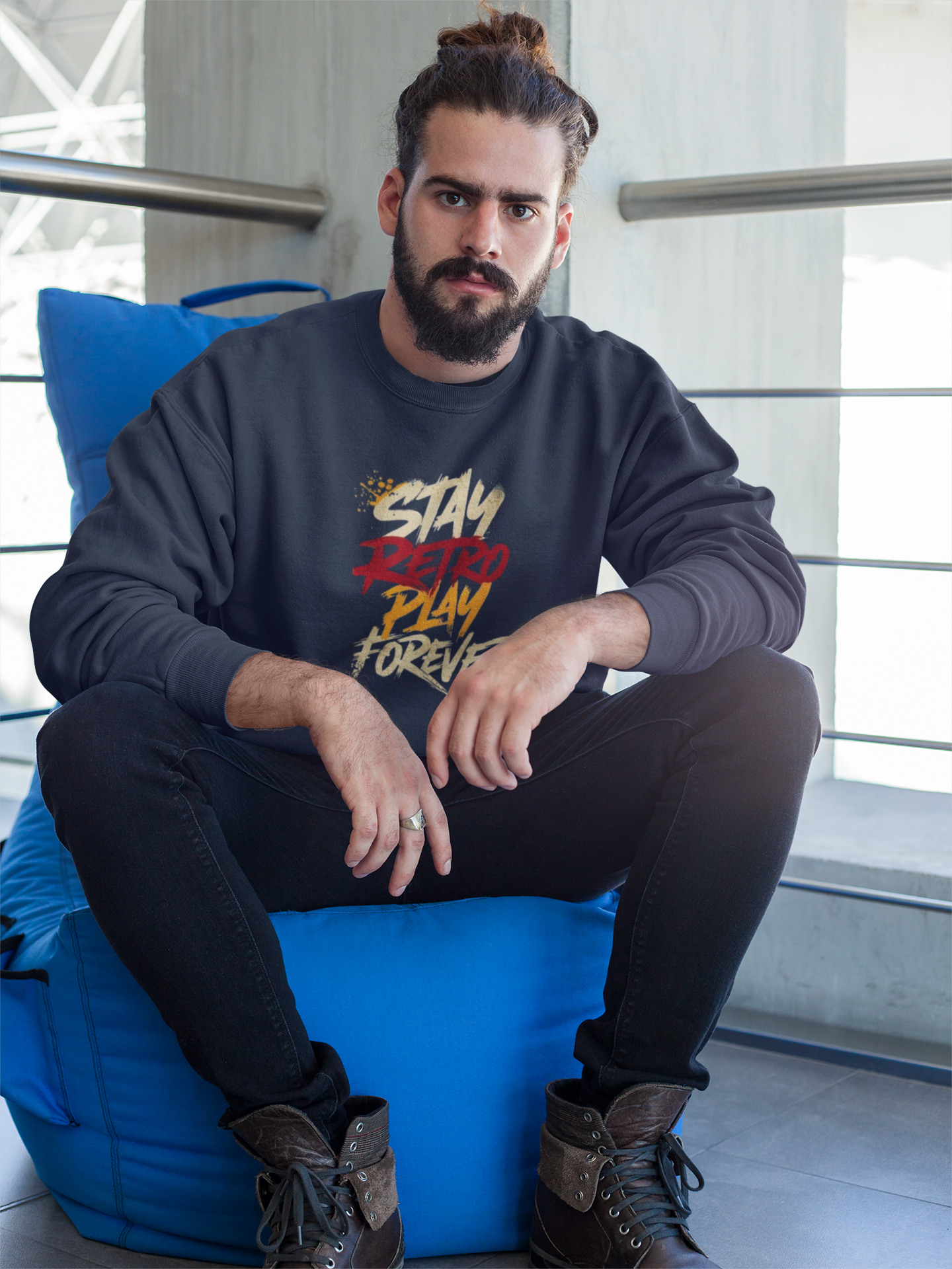 Sweatshirt - "Stay Retro Play Forever"