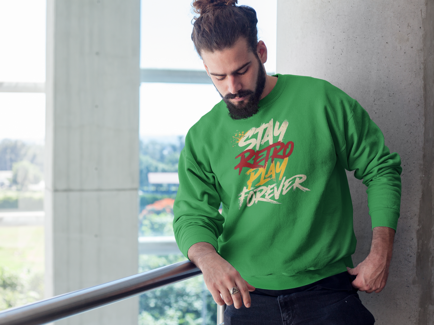 Sweatshirt - "Stay Retro Play Forever"