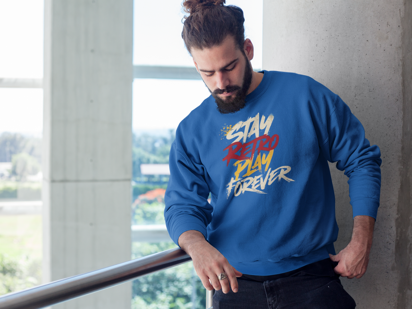 Sweatshirt - "Stay Retro Play Forever"