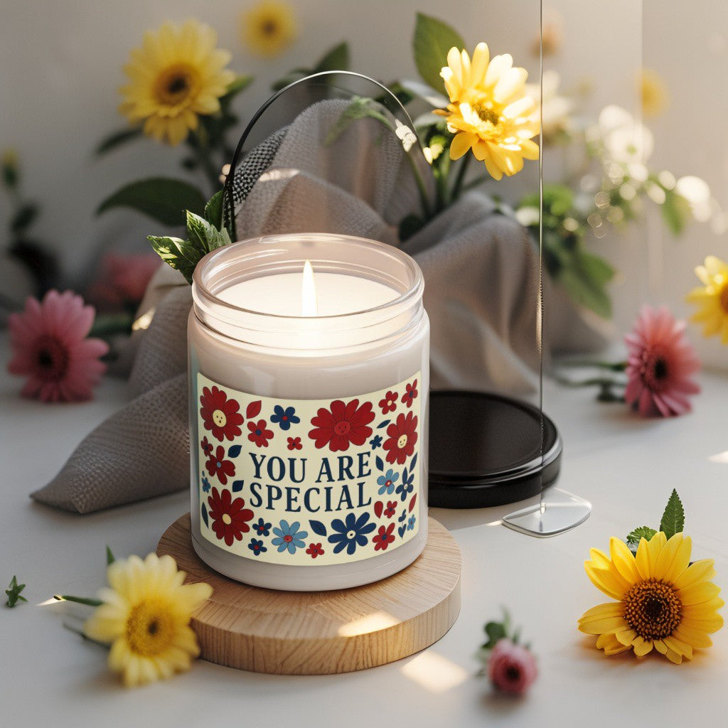 Scented Decorative Candle - Relaxing Aromatic Jar Candle - "You Are Special"