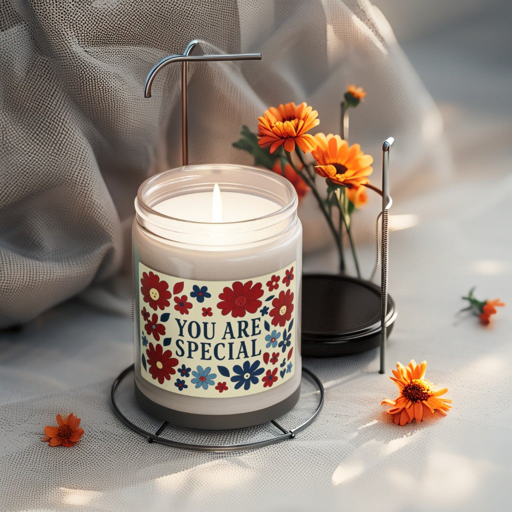 Scented Decorative Candle - Relaxing Aromatic Jar Candle - "You Are Special"
