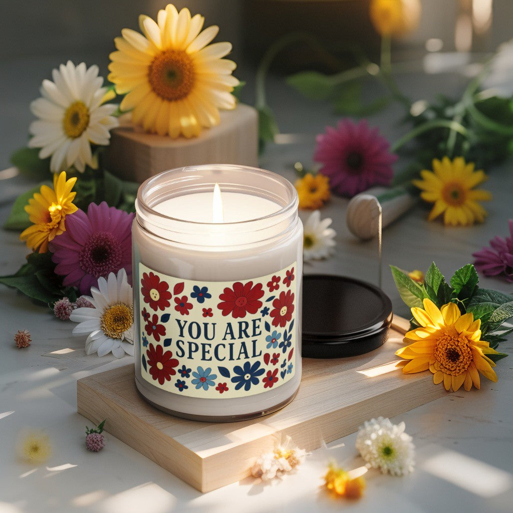 Scented Decorative Candle - Relaxing Aromatic Jar Candle - "You Are Special"