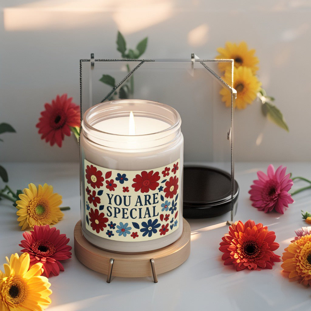 Scented Decorative Candle - Relaxing Aromatic Jar Candle - "You Are Special"