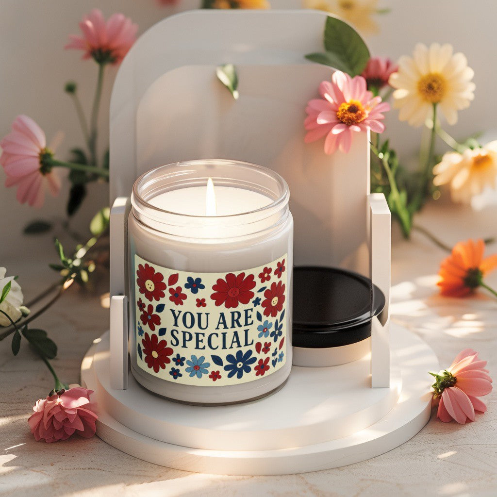 Scented Decorative Candle - Relaxing Aromatic Jar Candle - "You Are Special"