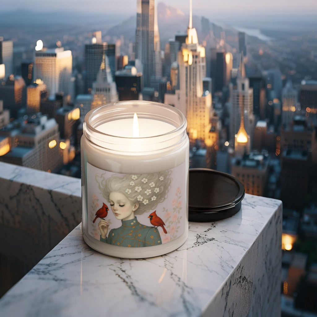 Scented Decorative Candle - Relaxing Aromatic Jar Candle for Home Décor