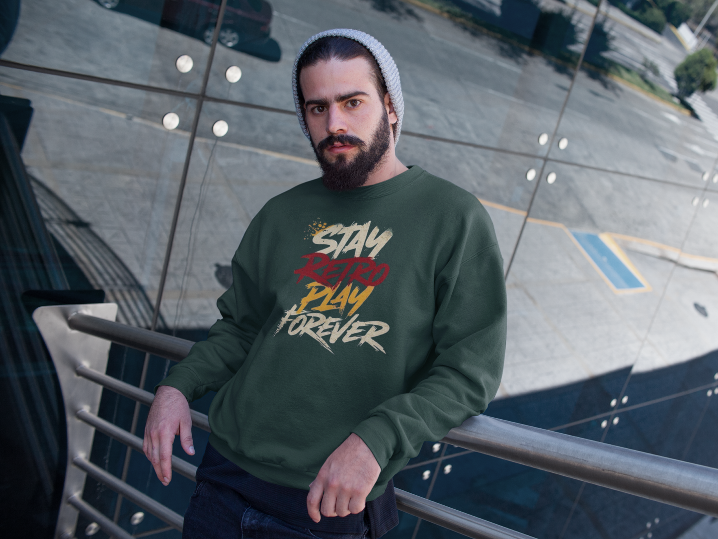 Sweatshirt - "Stay Retro Play Forever"