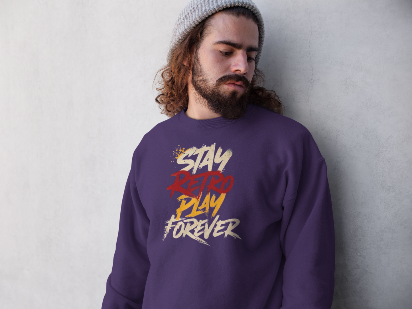 Sweatshirt - "Stay Retro Play Forever"